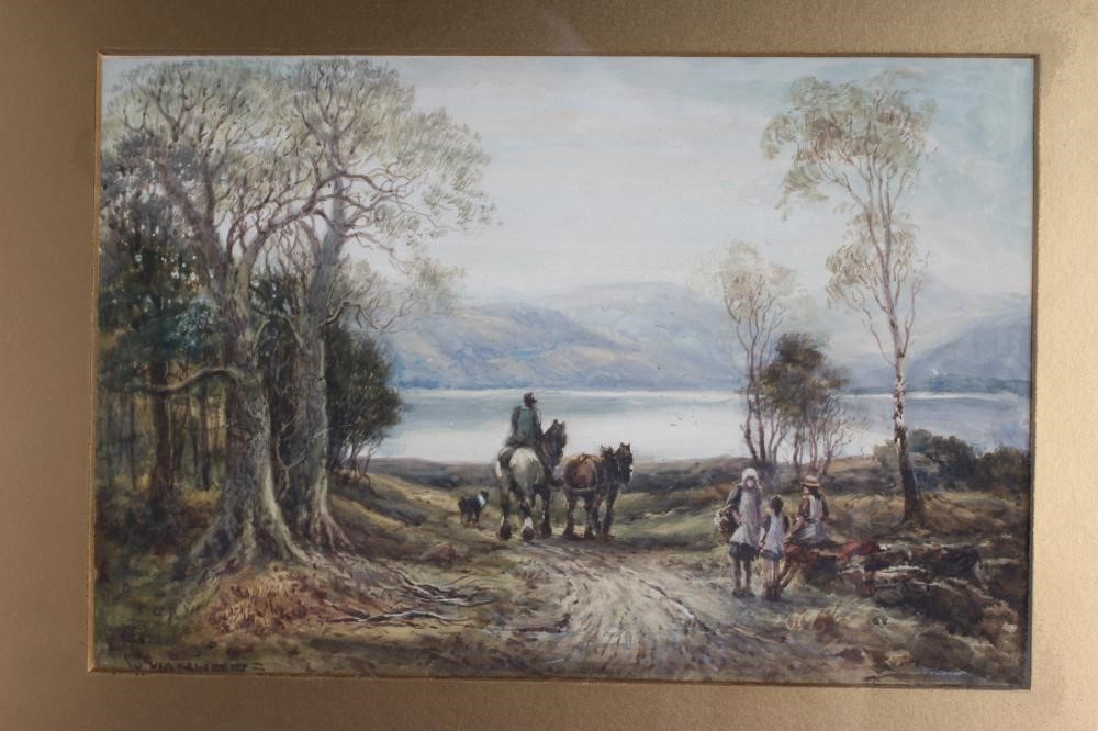 WILLIAM MANNERS RBA (1860-1930) "Going to the Hayfield" and "Edge of the Lake Image