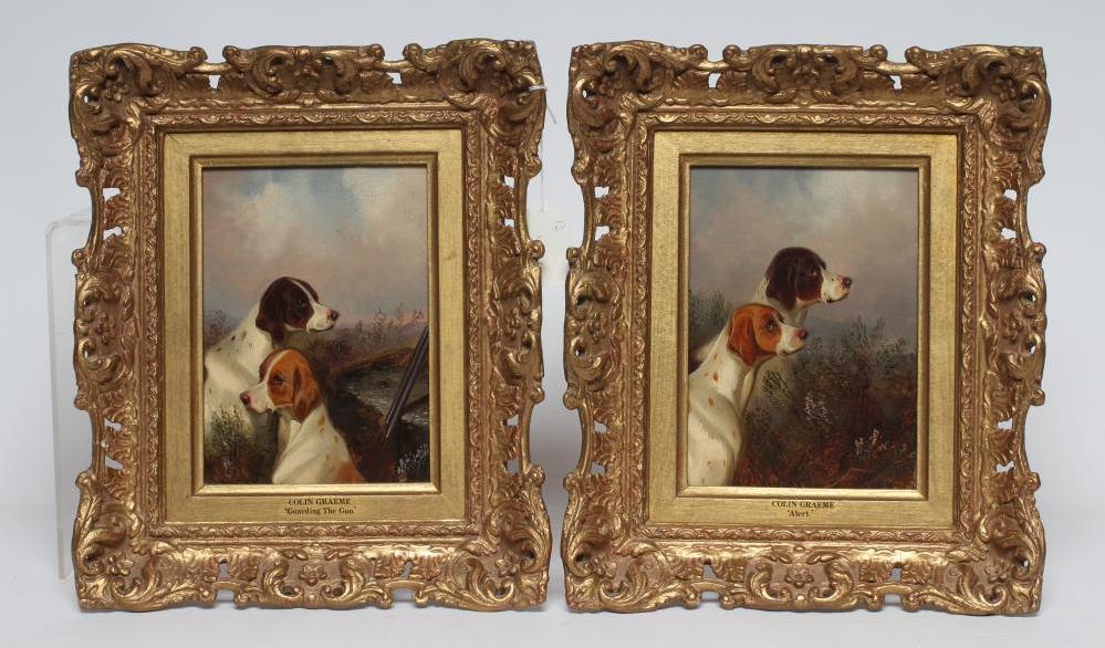ATTRIBUTED TO COLIN GRAEME ROE (1855-1910) "Alert" and "Guarding the Gun", a pair, oil on board, Image