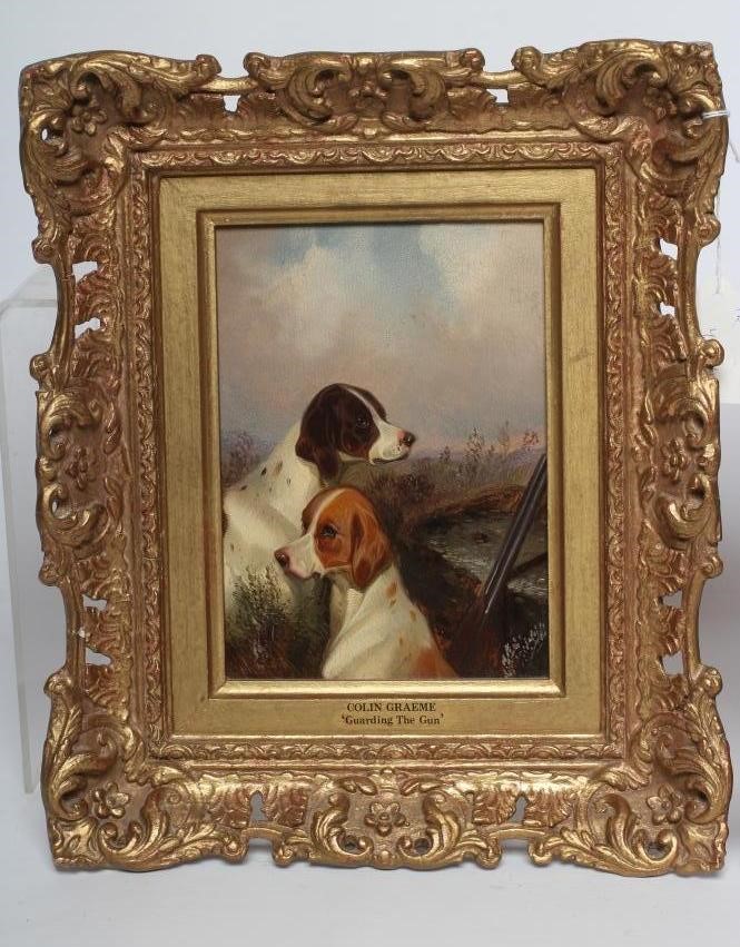 ATTRIBUTED TO COLIN GRAEME ROE (1855-1910) "Alert" and "Guarding the Gun", a pair, oil on board, Image