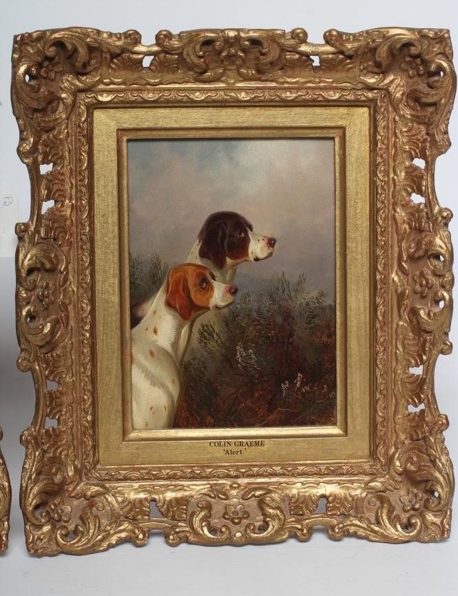 ATTRIBUTED TO COLIN GRAEME ROE (1855-1910) "Alert" and "Guarding the Gun", a pair, oil on board, Image