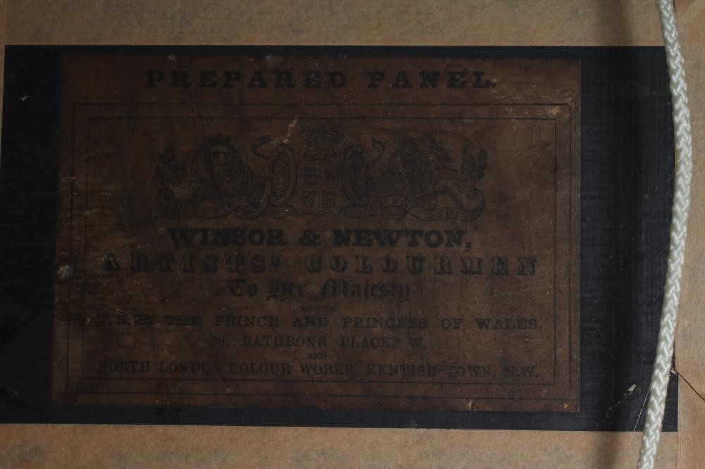 COLIN GRAEME ROE (1855-1910) Gundogs, a pair, oil on board, signed Colin Graeme, 8 1/4" x 6", swept Image