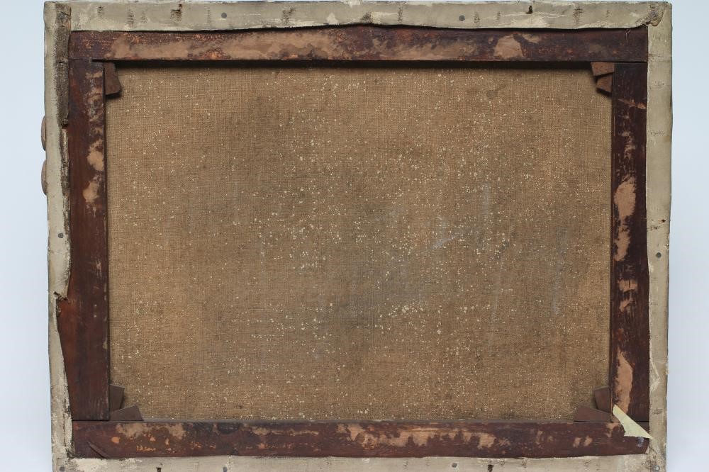 ATTRIBUTED TO COLIN GRAEME ROE (1855-1910) Retrievers Flushing Grouse, oil on canvas, unsigned, 17" Image