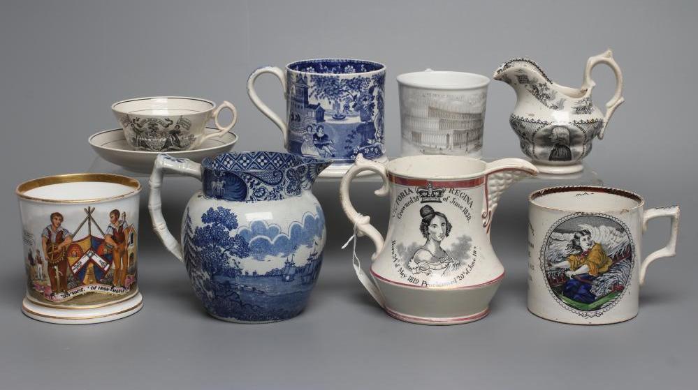 A COLLECTION OF COMMEMORATIVE WARES comprising a Grace Darling "Northumbrian Heroine Image