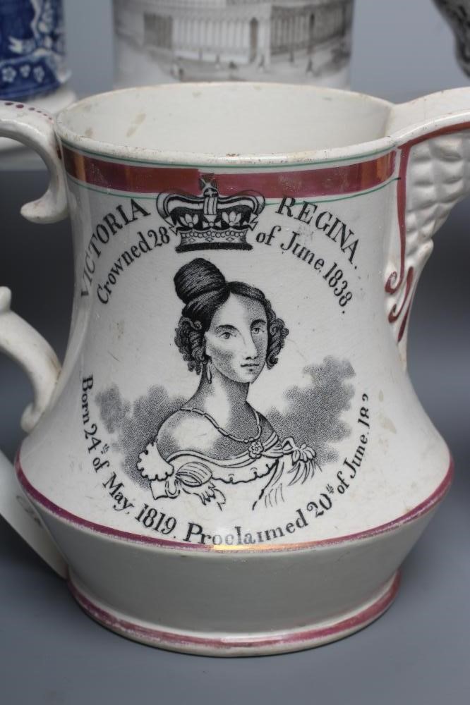 A COLLECTION OF COMMEMORATIVE WARES comprising a Grace Darling "Northumbrian Heroine Image