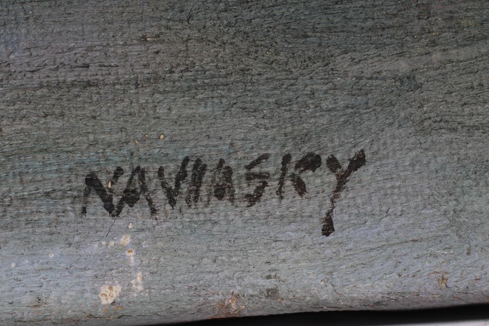 PHILIP NAVIASKY (1884-1983) Continental Harbour Scene, oil on canvas, signed, 20" x 30", unframed Image