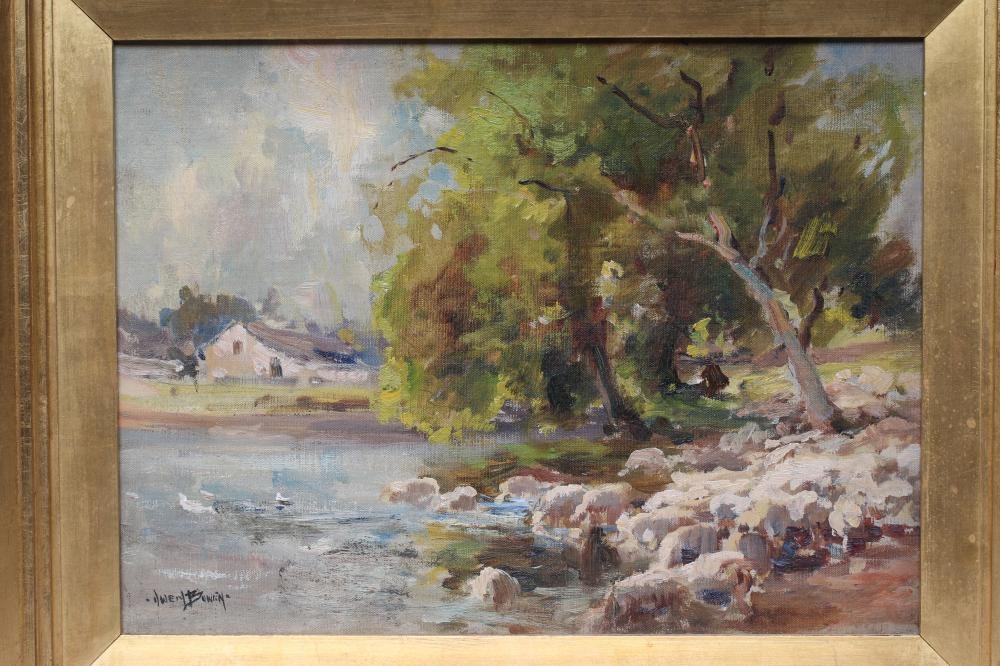 OWEN BOWEN (1873-1967) Sketch for "After the Heat of the Day Image