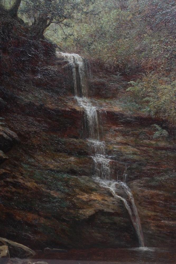 WILLIAM MELLOR (1851-1931) "Black Foss near Ilkley", oil on canvas, signed, inscribed to reverse, 18 Image