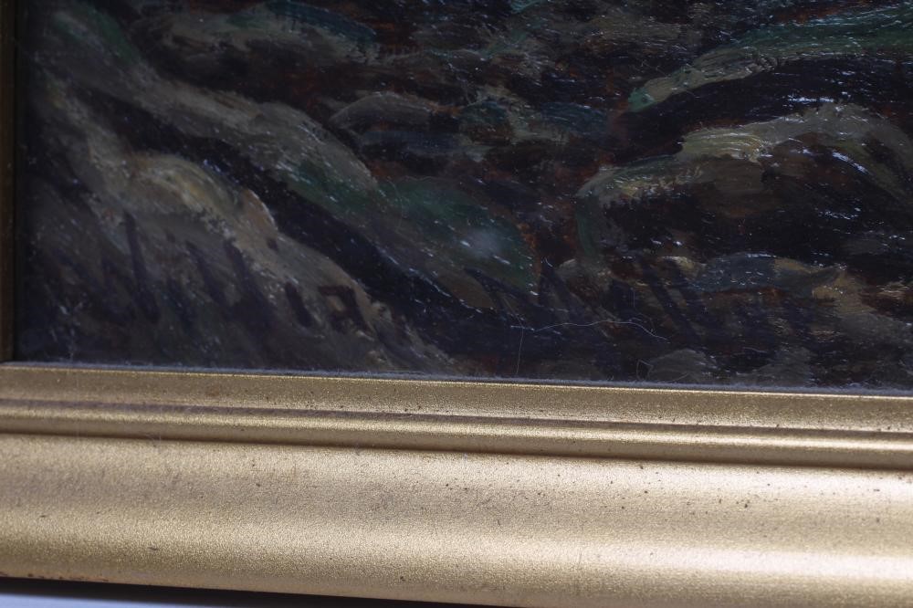 WILLIAM MELLOR (1851-1931) "Black Foss near Ilkley", oil on canvas, signed, inscribed to reverse, 18 Image