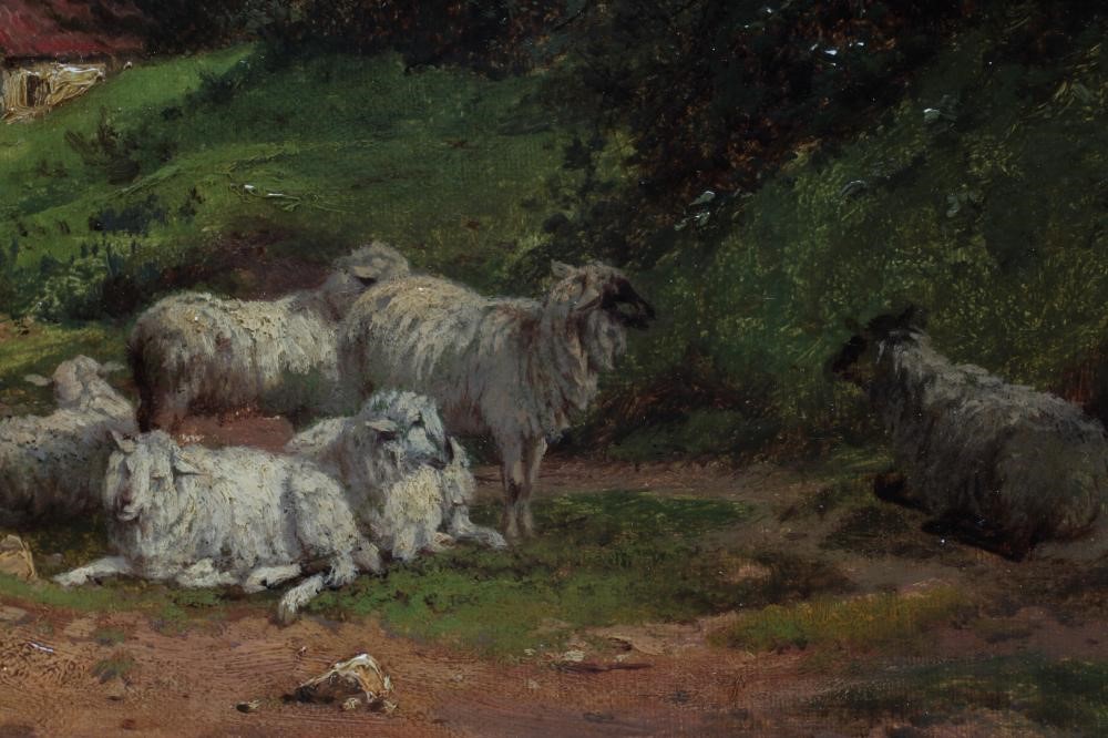 EDWARD HENRY HOLDER (1847-1922) Coastal Landscape with Whitby in the Distance Image