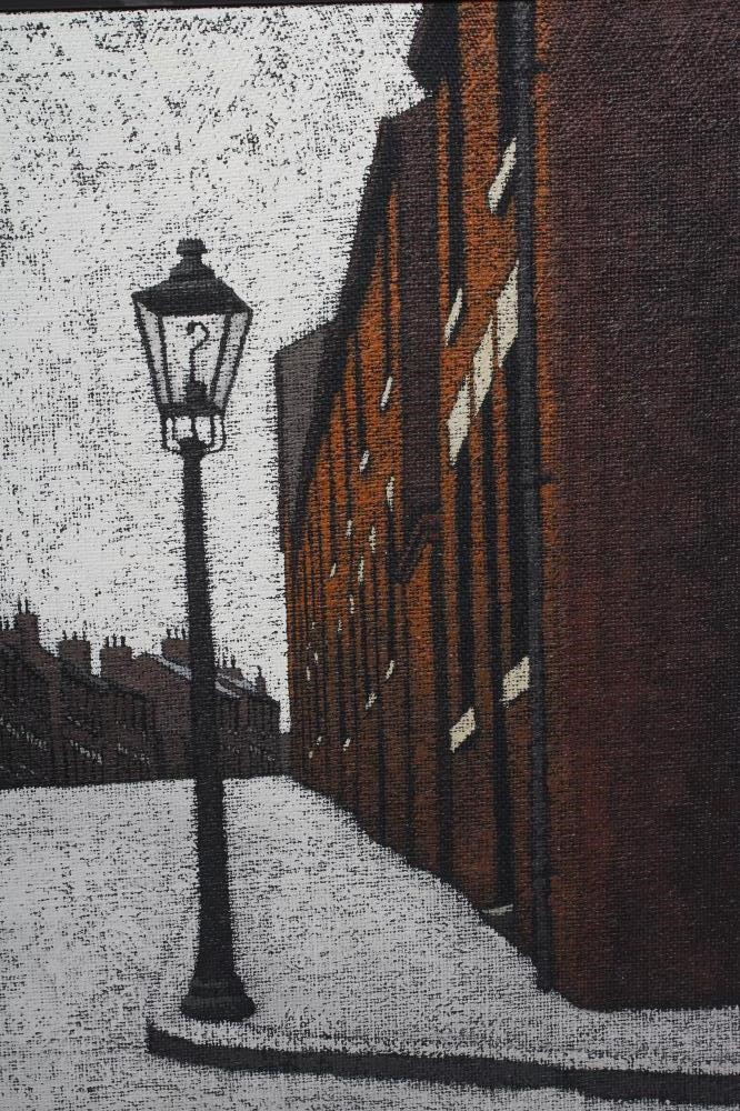 STUART WALTON (b.1933) Leeds Street Scene, oil on board, signed and dated (19)72, 20" x 30", framed Image