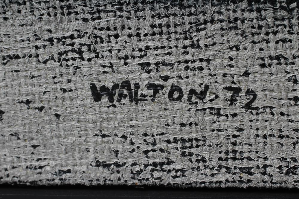 STUART WALTON (b.1933) Leeds Street Scene, oil on board, signed and dated (19)72, 20" x 30", framed Image