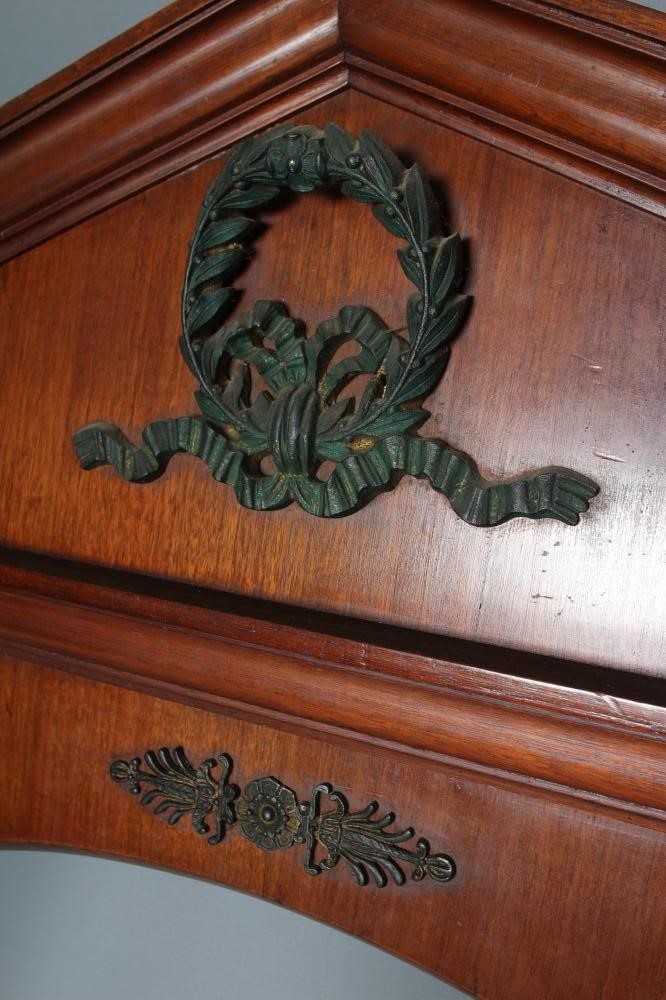 AN ARCHITECTURAL MAHOGANY PEDIMENTED FRAME Image