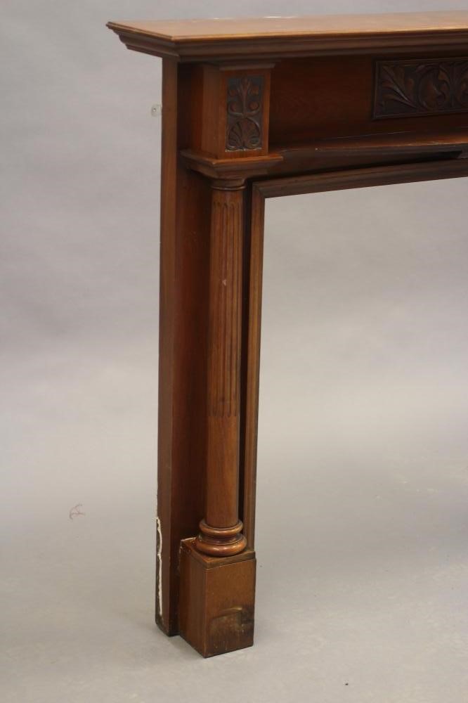 A MAHOGANY FIRE SURROUND Image