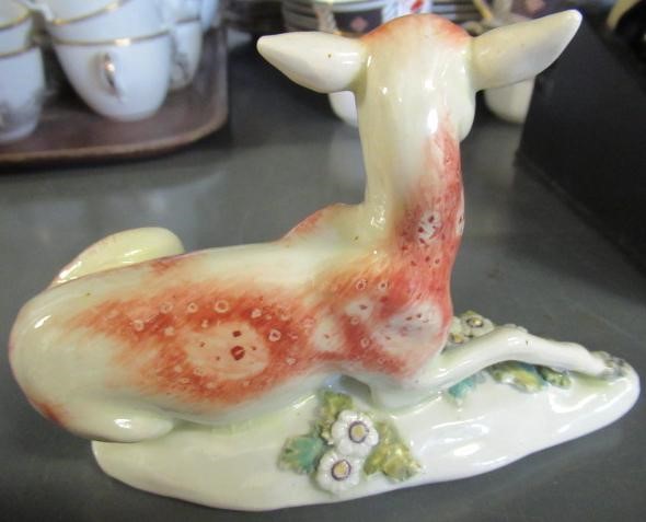 A DERBY PORCELAIN STAG AND HIND Image