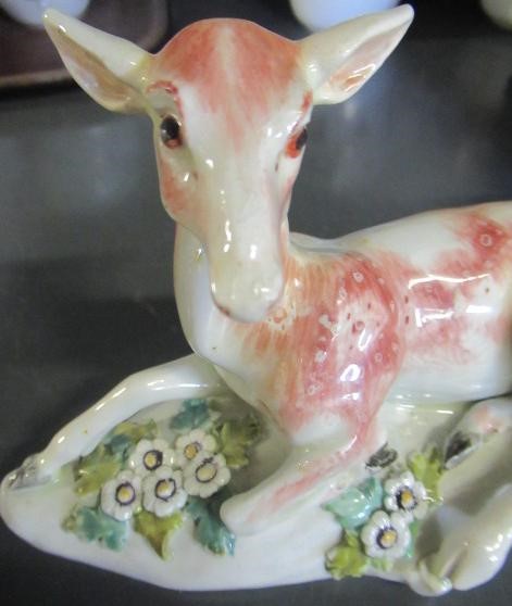 A DERBY PORCELAIN STAG AND HIND Image