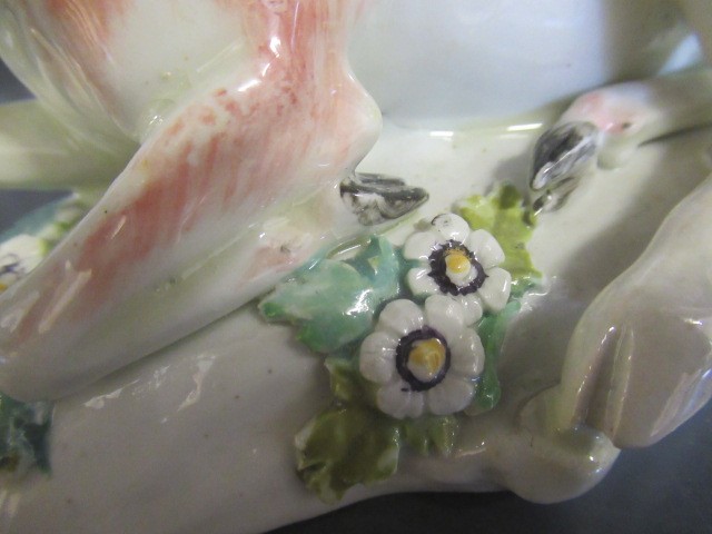 A DERBY PORCELAIN STAG AND HIND Image