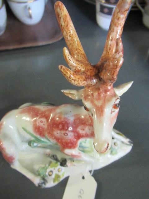 A DERBY PORCELAIN STAG AND HIND Image