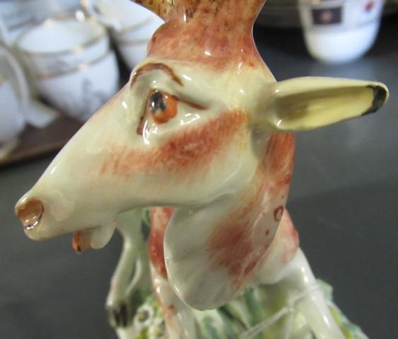 A DERBY PORCELAIN STAG AND HIND Image