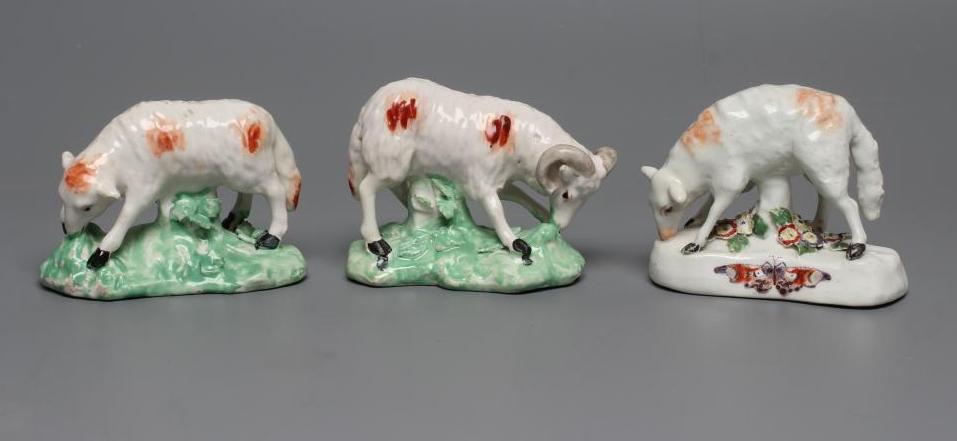 A DERBY PORCELAIN GRAZING EWE Image