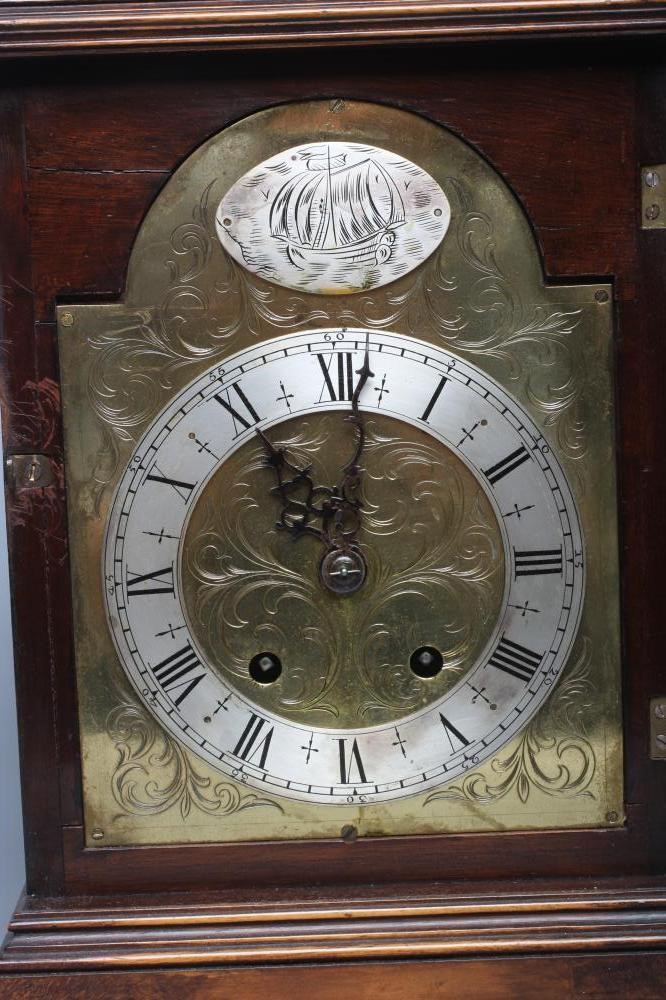 A WALNUT CASED BRACKET CLOCK Image