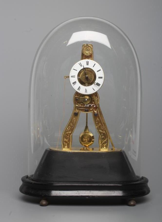 A FRENCH SKELETON TIMEPIECE Image