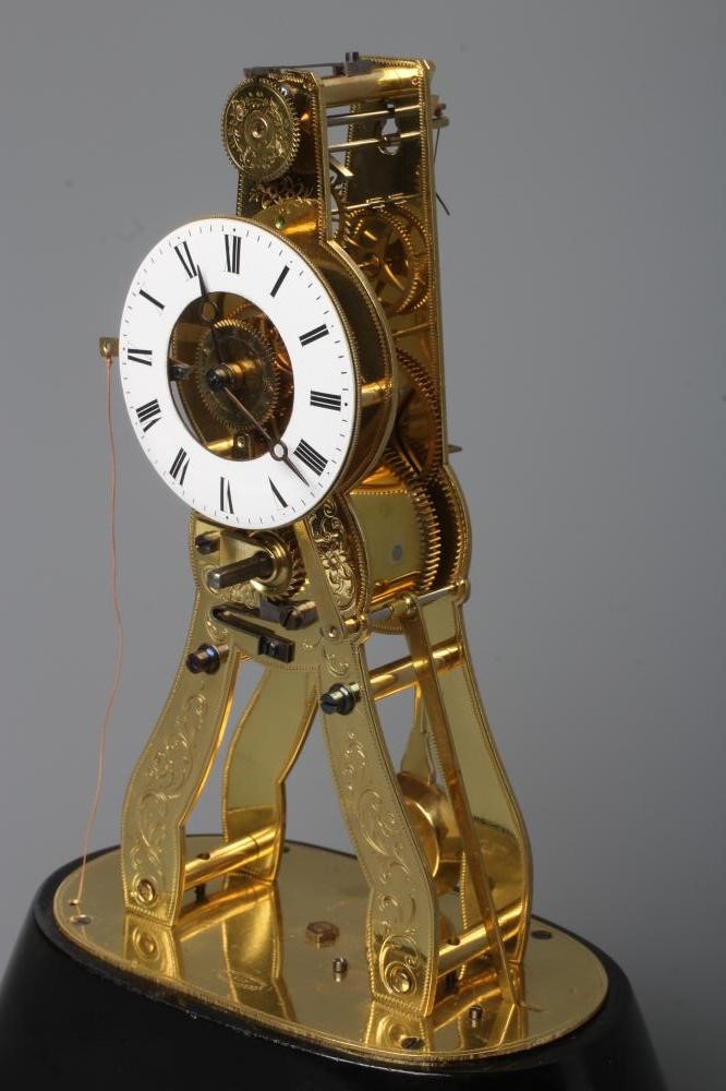A FRENCH SKELETON TIMEPIECE Image