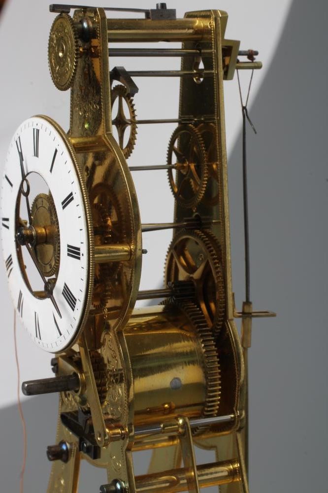 A FRENCH SKELETON TIMEPIECE Image