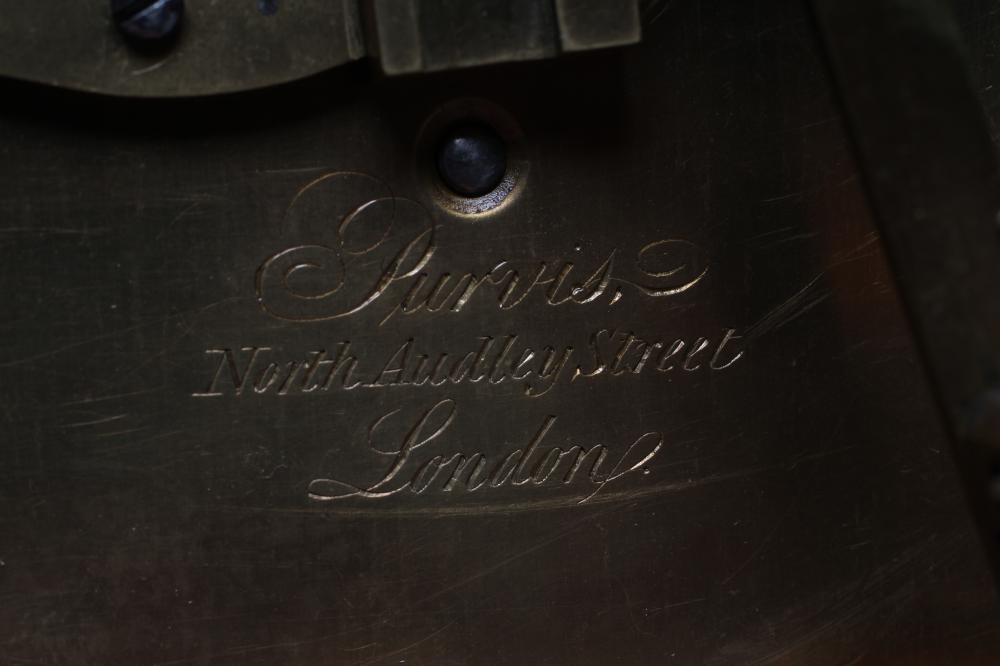 A GEORGE IV ROSEWOOD BRACKET CLOCK by Purvis Image