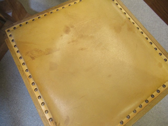 A ROBERT THOMPSON SET OF SIX OAK DINING CHAIRS including two elbow chairs Image