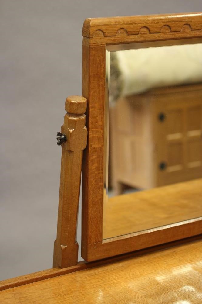 A ROBERT THOMPSON ADZED OAK DRESSING TABLE Image