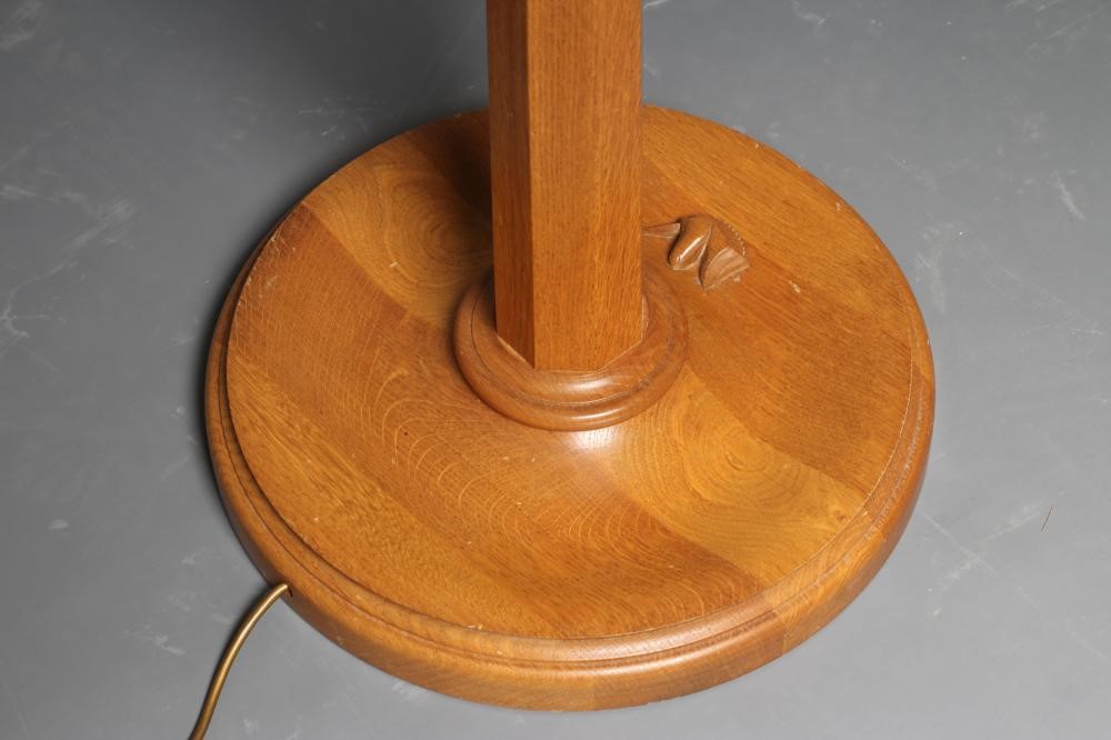 AN OAK STANDARD LAMP BY GEOFF GELL OF COXWOLD Image