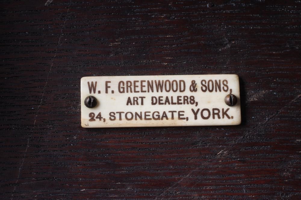 A CHILDS JOINED OAK ARMCHAIR Image