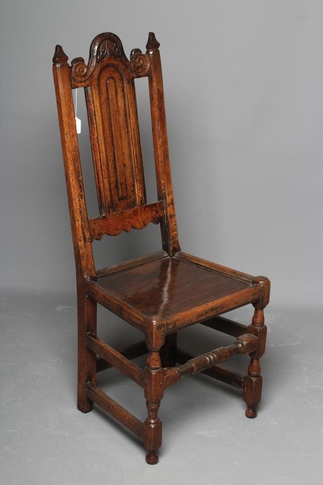 A JOINED OAK BACKSTOOL Image