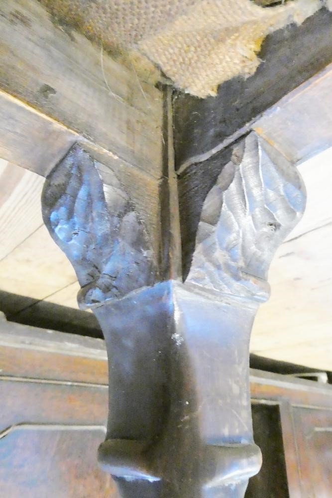 A MAHOGANY AND PARCEL GILT DRESSING STOOL of mid Georgian design Image