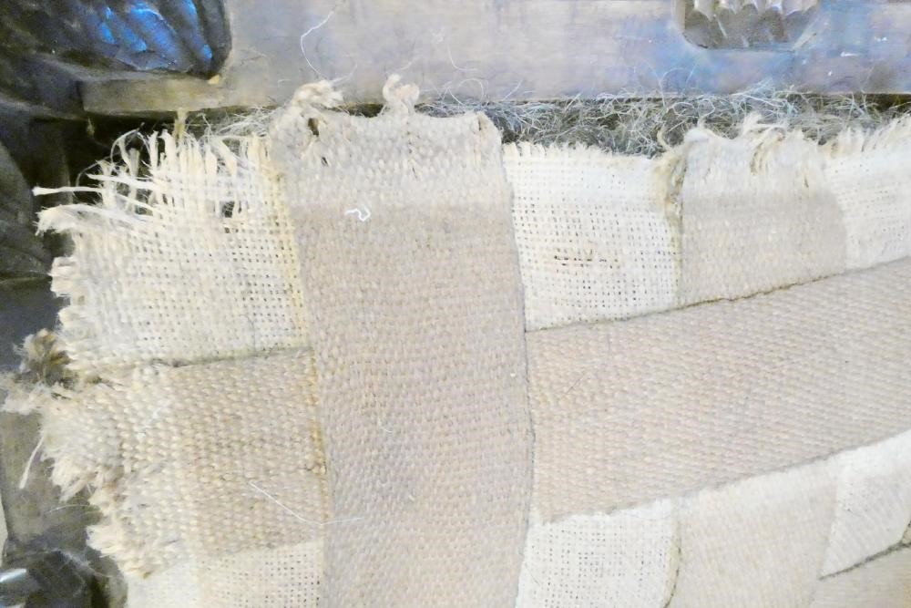 A MAHOGANY AND PARCEL GILT DRESSING STOOL of mid Georgian design Image