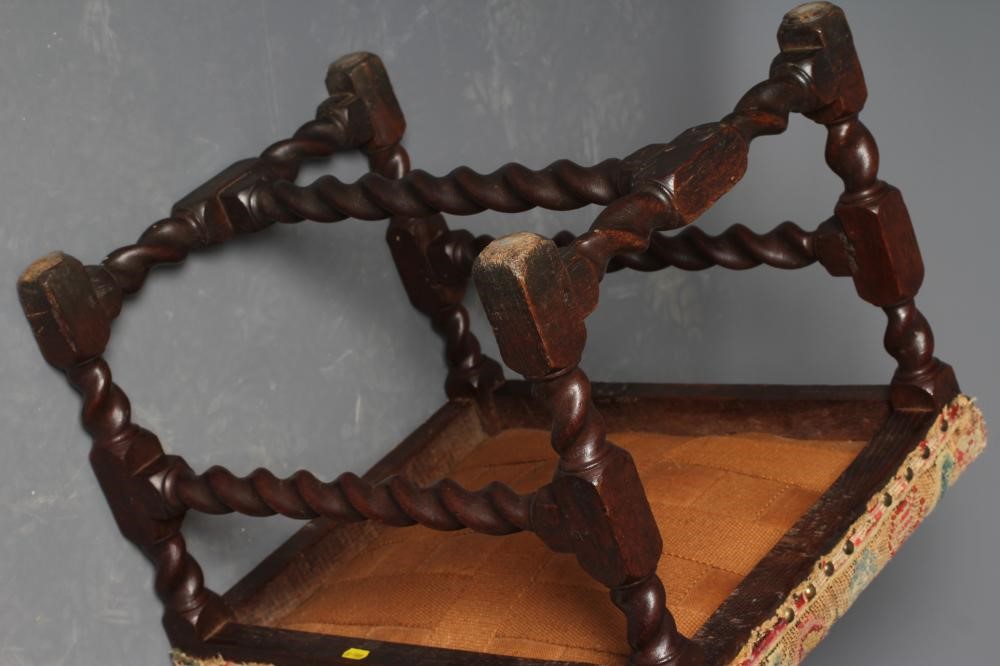 AN JOINED OAK STOOL Image