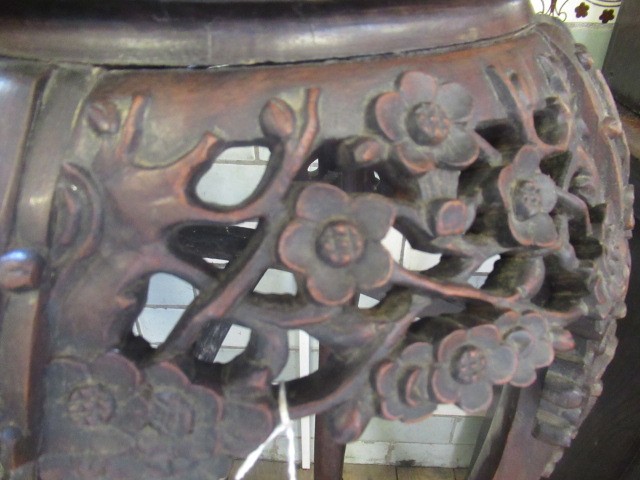 A CHINESE HARDWOOD JARDINIERE STAND Image