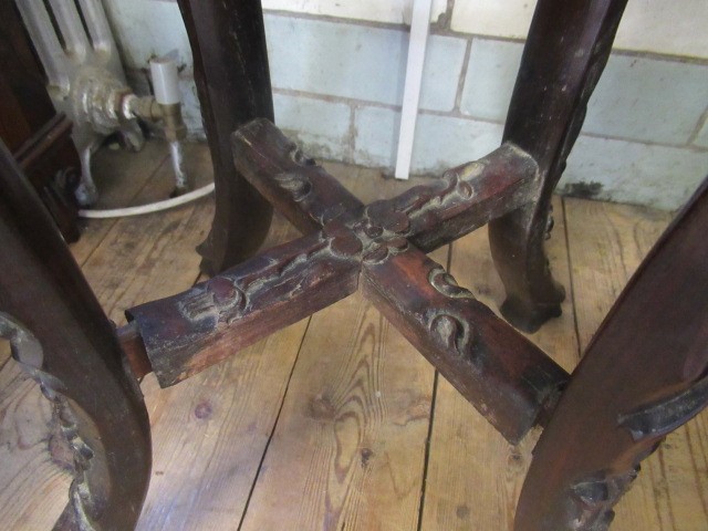 A CHINESE HARDWOOD JARDINIERE STAND Image