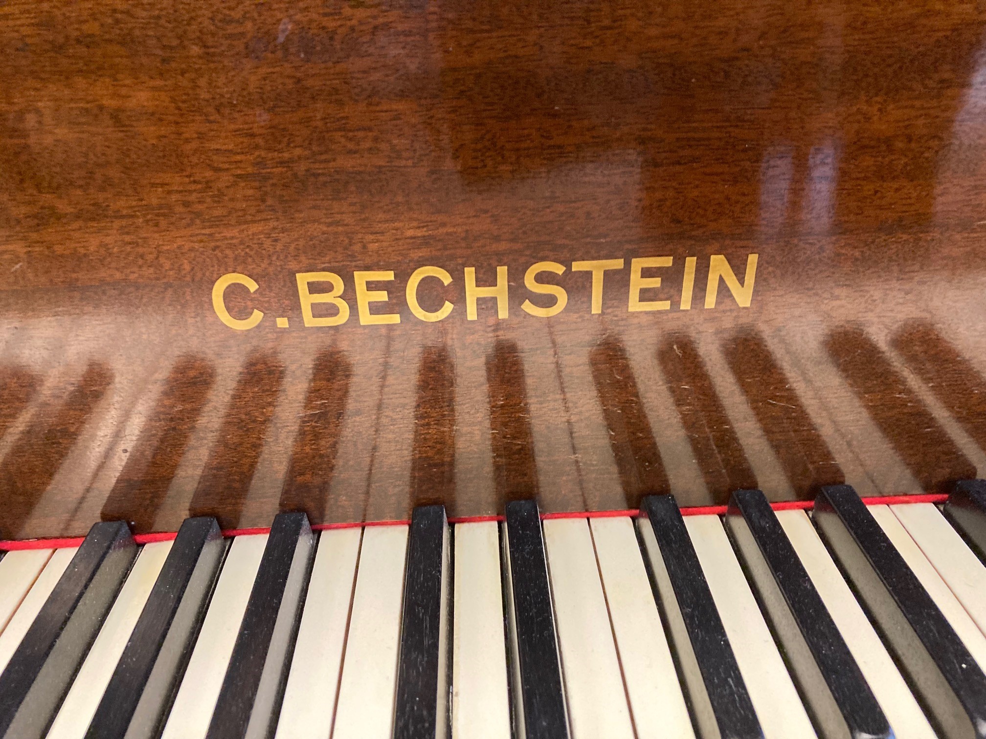 A BECHSTEIN BABY GRAND PIANO Image