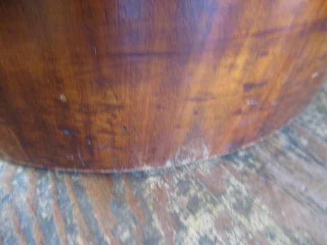 A PAIR OF VICTORIAN MAHOGANY BEDSIDE CABINETS of cylindrical form with inset veined white marble top Image