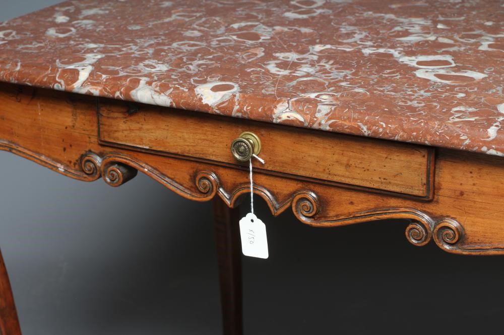 A FRENCH PROVINCIAL WALNUT CENTRE TABLE Image