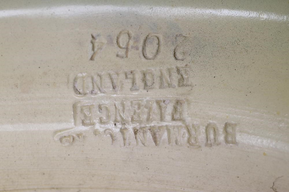 A BURMANTOFTS FAIENCE JARDINIERE AND STAND Image