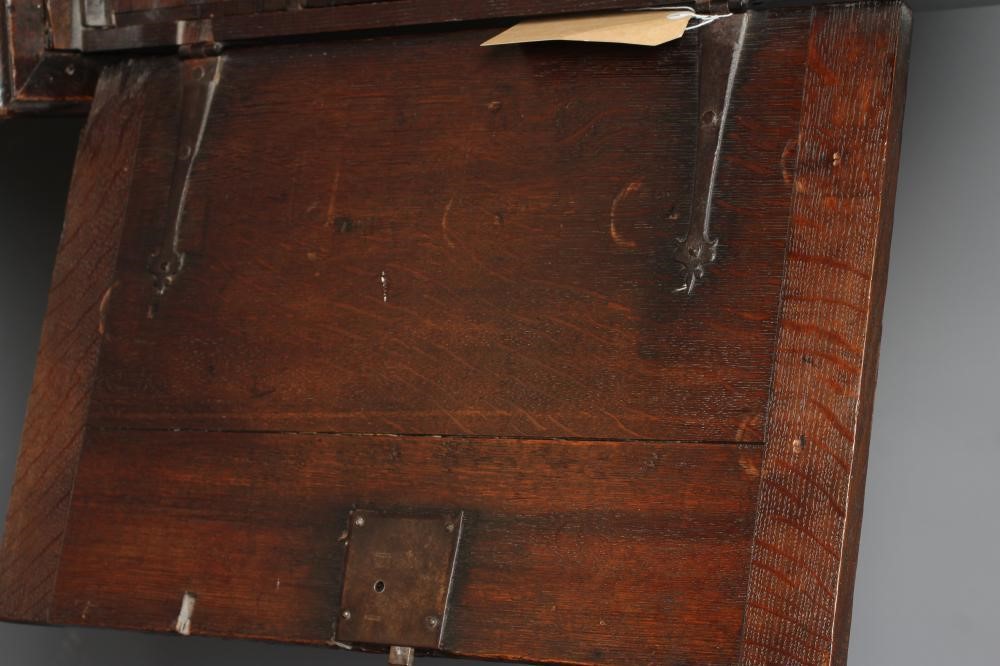 AN OAK CHEST ON STAND Image