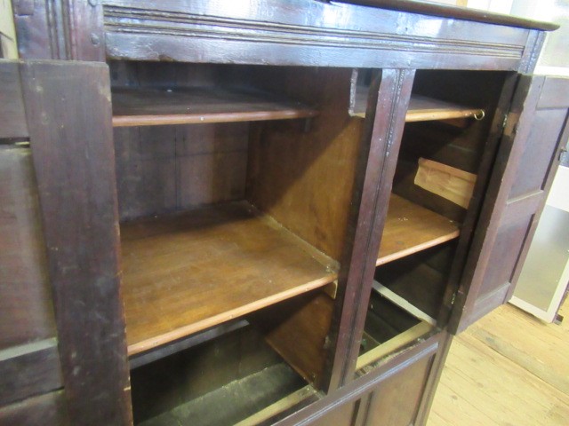 AN OAK CLOTHES PRESS Image