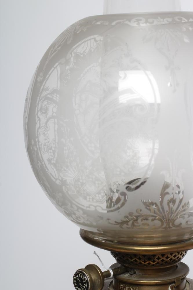 A LATE VICTORIAN DOULTON LAMBETH STONEWARE OIL LAMP BASE Image