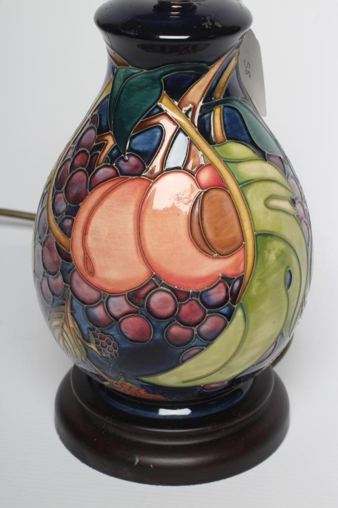 A MOORCROFT POTTERY LAMP BASE Image