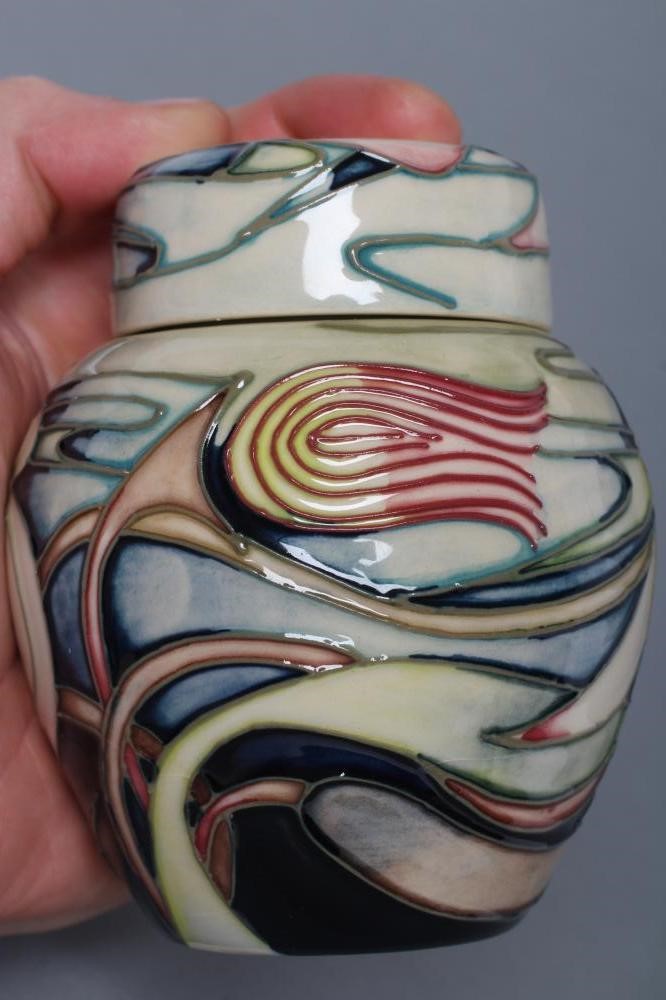 A MOORCROFT POTTERY SMALL JAR AND COVER Image