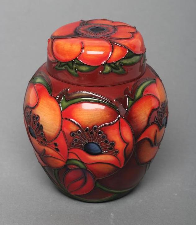 A moorcroft pottery small jar and cover Hartleys Auctioneers & Valuers