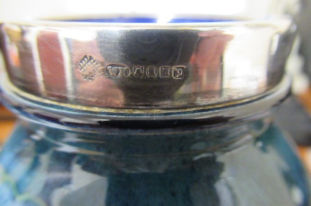 A MOORCROFT POTTERY MOONLIT BLUE PATTERN VASE Image