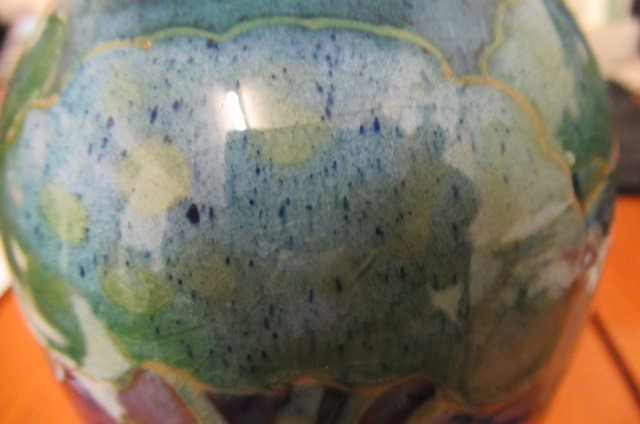 A MOORCROFT POTTERY MOONLIT BLUE PATTERN VASE Image